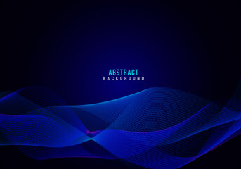 Abstract stylish smooth dynamic wave background