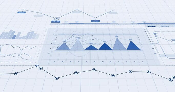 Stock Exchange. Bull Market. Bars And Charts Moving Up. Business and Economy Related 3D Concept.