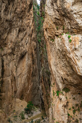 Saklikent canyon in Mugla province. Popular touristic area.