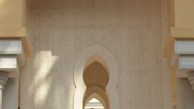 Arch of Nasrid Nazari style, Torrox, Malaga, Spain