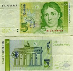 Fünf D-Mark-Schein