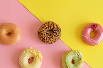 かわいいドーナツ　背景素材