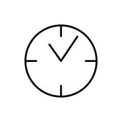 line wall watch icon vector