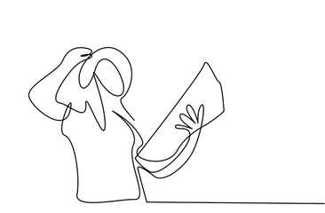 an adventurer happy woman on vacation looking at map in hand