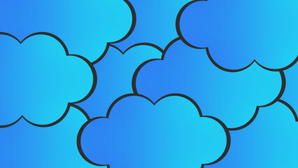 カラフルな雲の背景