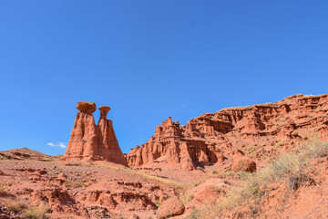 narman red fairy chimney in turkey erzurum