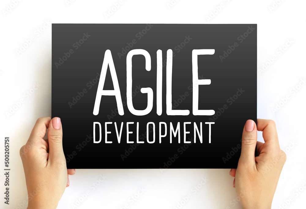 Poster agile development - any development process that is aligned with the concepts of the agile manifesto