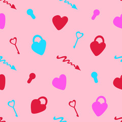 seamless pattern with hearts