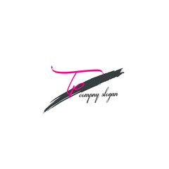 T p Tp initial letter handwriting and signature logo