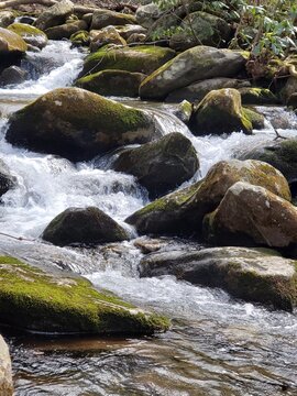 Water Running Over Rocks