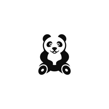 Panda logo design. Vector illustration.
