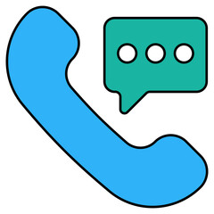 A unique design icon of telecommunication