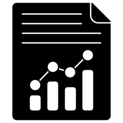 An icon design of business report