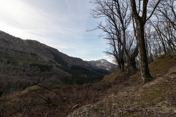 gorbea natural park in the province of vizcaya in the basque country