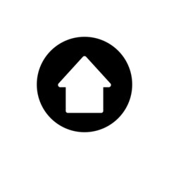 Home icon in black round