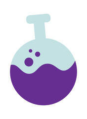 Test tube. Education icon. Vector illustration