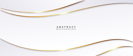 Abstract grey and gold background poster with dynamic waves. technology network Vector illustration.