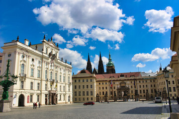 Fototapeta na wymiar Archbishop’s Palace in Prague, Hradcany. Czech Republic.