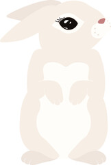 Symbol of the Year Rabbit vector clipart