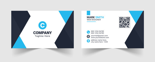 Corporate business card template, Modern business card design template, Clean professional business card template, visiting card, business card template.