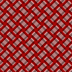 Abstract colorful squared illustration. Geometric seamless pattern with white and red ornament. design for web page, textures, card, poster. Scottish background. 