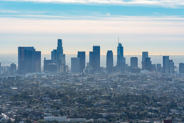 Los Angeles Downtown in Kalifornien / Wolkenkratzer