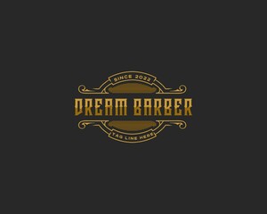 Barber Logo Vintage Old Style