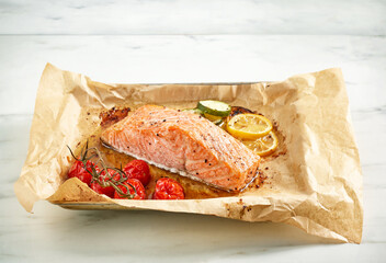 roasted salmon filet