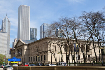 Fototapeta na wymiar Buildings in Chicago,
