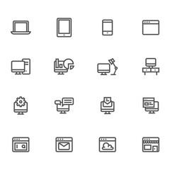 computer desktop labtop web browser icon design