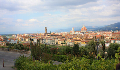 Fototapeta na wymiar Florence panorama city, Italy 