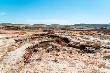 Faults of the earth crust, consequence of the earthquake