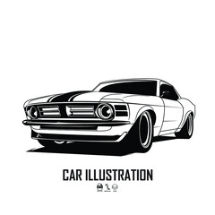 car illustration black and white