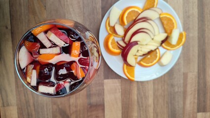 sangria alcholol beverage drink at cafe pub restaurant