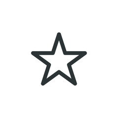 Obraz premium Vector sign of the star symbol is isolated on a white background. star icon color editable.