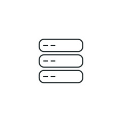 Obraz premium Vector sign of the Storage symbol is isolated on a white background. Storage icon color editable.