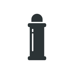 Vector sign of the thermos symbol is isolated on a white background. thermos icon color editable.