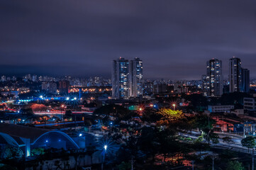 Fototapeta na wymiar Sao Paulo skyline at night