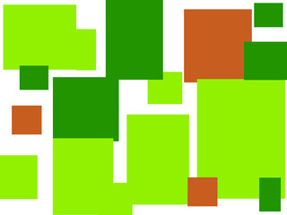 A bright abstract composition of rectangles of different sizes and colors. Vector file.