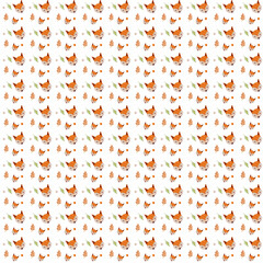seamless pattern with wolf.