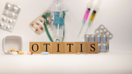 otitis was created from wooden cubes. Diseases and treatments.