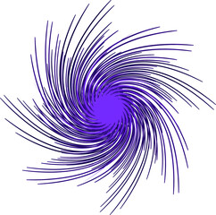 Abstract vector background with a twisted spiral of purple color.