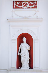 Sculpture, statue of the goddess Ceres in the city of Odessa in the country of Ukraine. Photography...