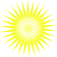 Fototapeta premium A bright yellow shining star. Vector file for designs.