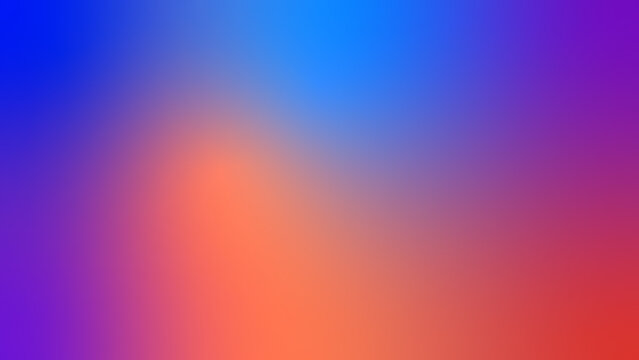 Abstract Modern Digital Blurred Dynamic Blue Red Soft Color Gradient