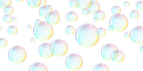 Rainbow bubbles background