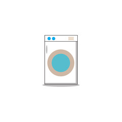 Washing machine illustration white background Free Vector