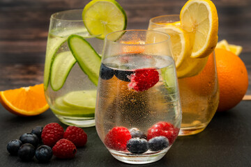 Refreshing fruit drinks