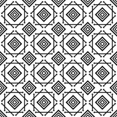 Fototapeta na wymiar black white native asian geometric fabric pattern