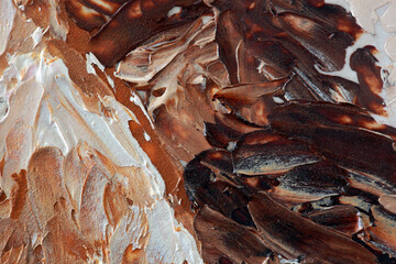 multicolor paint on palettes to create paintings